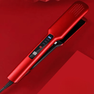 Lisseur Cheveux - HairStraightenerBrush™ - Rouge - Theref Univers Beauté