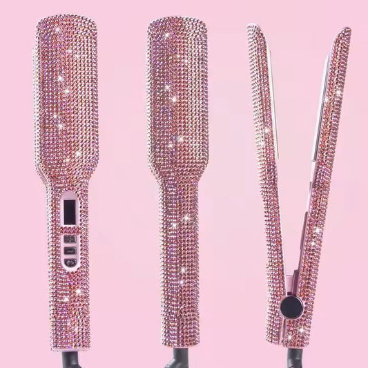 Lisseur Professionnel - RhinestoneStyler™ - Rose - Theref Univers Beauté