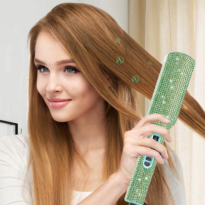 Lisseur Professionnel - RhinestoneStyler™ - Vert - Theref Univers Beauté